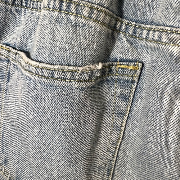 Zara High Rise Paper Bag Waist Jeans - Picture 10 of 11